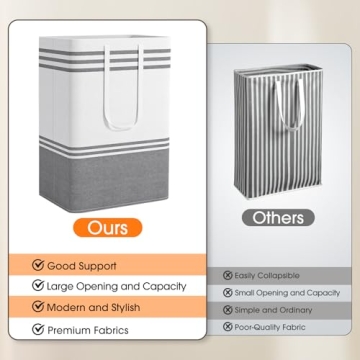 EpicTotes Large Laundry Baskets Set for Multipurpose Storage