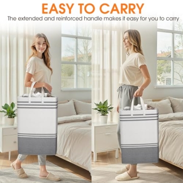 EpicTotes Large Laundry Baskets Set for Multipurpose Storage