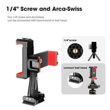 Versatile Manbily Phone Tripod Mount Adapter for Creators
