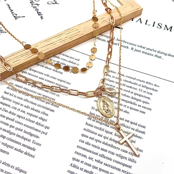 Stylish Cross Layered Necklace for Women