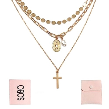 Stylish Cross Layered Necklace for Women