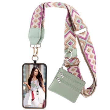 XANGNIER Adjustable Clip and Go Strap with Wallet - Green