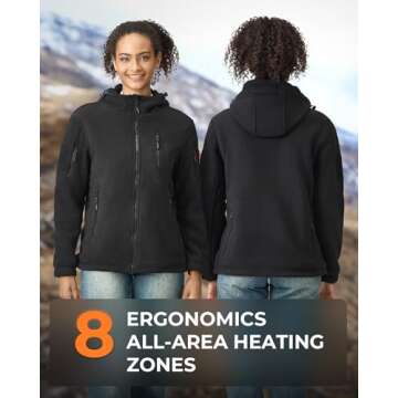 GOTOBI Heated Jacket Fleece with 12V 18400mAh Battery Pack for All