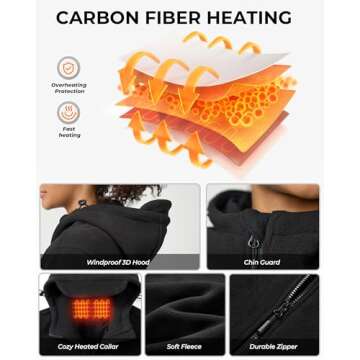 GOTOBI Heated Jacket with 12V Battery for All Day Warmth