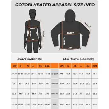 GOTOBI Heated Jacket with 12V Battery for All Day Warmth