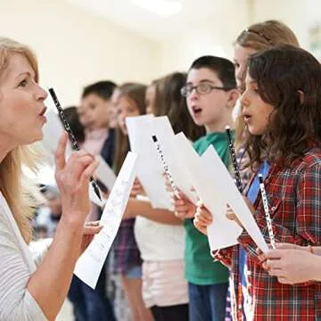 24 Pack Music Pencils for Kids Musical Pencils Round White Black Woodcase with Eraser for School Off...