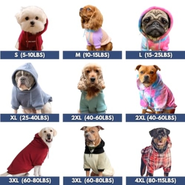 Spark Paws Dog Hoodie – Premium Dog Sweater for Small, Medium, and Large Dogs | Warm Outfits for F...