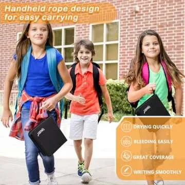 Acrylic Paint Pens Markers, 48 Colors Dual Tip Acrylic Paint Pens for Rock Painting, Wood, Canvas, Stone, Glass, Ceramic Surfaces, DIY Crafts Making Art Supplies (Round Tip and Fine Tip)