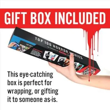 Curious Charts Official Fangoria Horror Movie Scratch Off Poster, Top 100 Horror Films, 16.5in x 23.4in, Halloween Wall Decor, Movie Lover Gift and Collectible, Premium Materials, Made in the USA