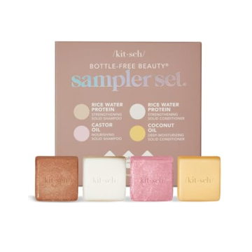 Kitsch 4pc Shampoo and Conditioner Bar Set for All Hair Types