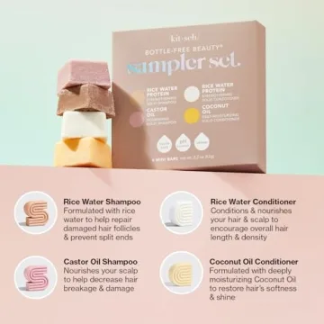 Kitsch 4pc Shampoo and Conditioner Bar Set for All Hair Types