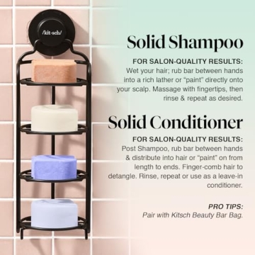 Kitsch 4pc Shampoo and Conditioner Bar Set for All Hair Types