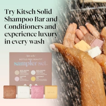Kitsch 4pc Shampoo and Conditioner Bar Set for All Hair Types