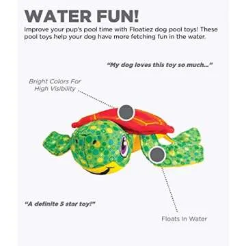 Outward Hound Floatiez Turtle Interactive Dog Toy