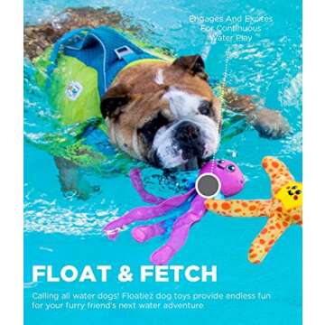 Outward Hound Floatiez Turtle Floating Interactive Dog Toy, Medium
