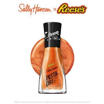 Sally Hansen Insta-Dri, Reese's Candy, Nail Polish Quick Dry, One-Coat Application, Doesn't Chip, Long-Lasting, Perfect for on the Go, 0.3oz