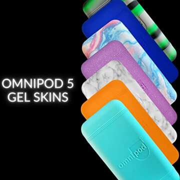 Sugar Medical Omnipod 5 Gel Skin Case | PDM Protective Cover | Protect Omnipod 5| Diabetes Care(Purple Glitter)