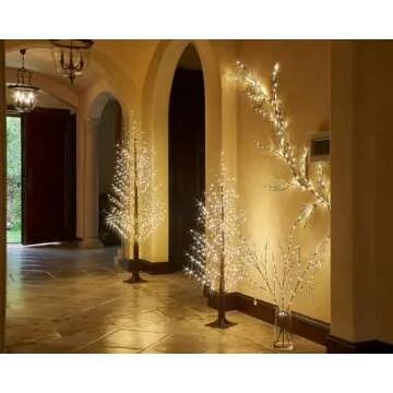 LITBLOOM 6FT LED Fairy Lights Willow Vine Garland