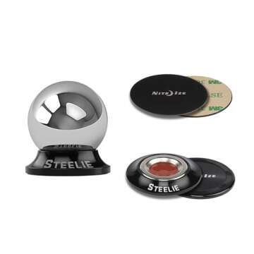 Nite Ize Steelie Orbiter Dash Kit - Magnetic Dashboard Phone Mount - Easy-to-Use & Durable Cell Phon...