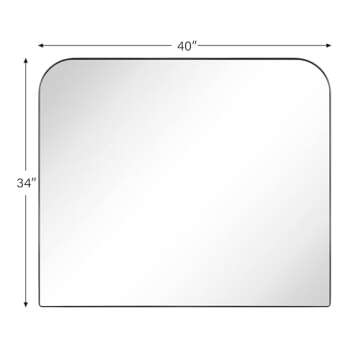 VANA NALA Matte Black Arched Mirror for Elegant Interiors