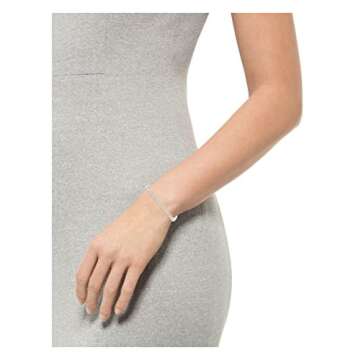 Amazon Essentials Sterling Silver Mesh Chain Bracelet 8"