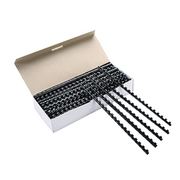 MYFULLY 100 Pack 21 Ring Plastic Comb Binding Spines | Durable, Flexible, A4 Compatible