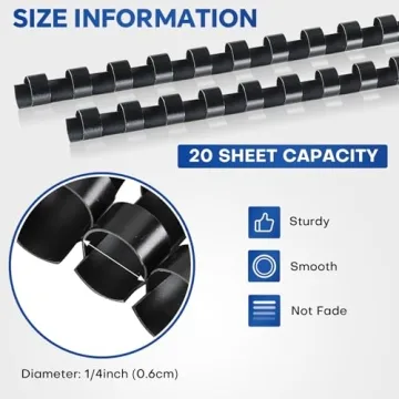 MYFULLY 100 Pack Binding Combs - Durable & Flexible