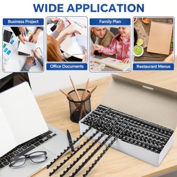 MYFULLY 100 Pack Binding Combs - Durable & Flexible