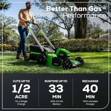 Greenworks 80V 21" Self-Propelled Cordless Lawn Mower