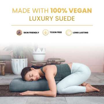 AJNA Yoga Bolster Pillow for Restorative Practice and Comfort