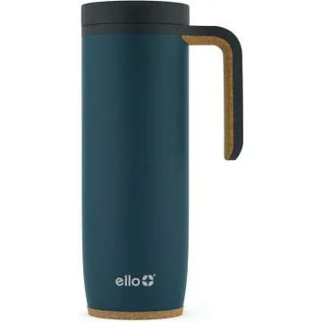 Ello Magnet 18oz Vacuum Insulated Travel Mug - Leak-Proof & Durable