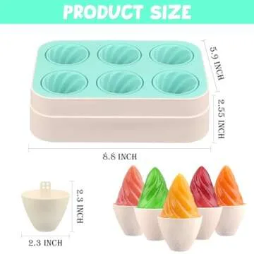 WMKGG Silicone Popsicle Molds for Healthy Treats