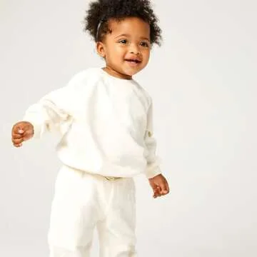 HonestBaby Velour Pullover Set for Toddlers - Cozy Winter Wear