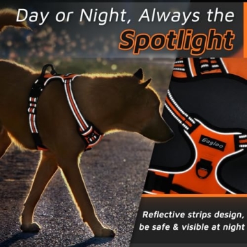 Durable, Adjustable Eagloo Dog Harness for Large Dogs