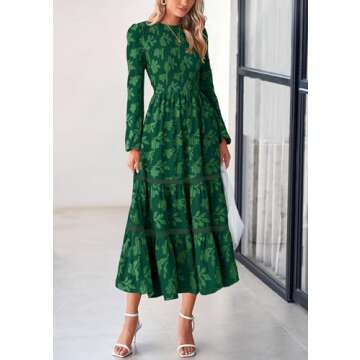 Elegant PRETTYGARDEN Spring Midi Dress for Women