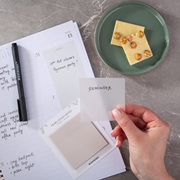 Pastel Transparent Sticky Notes for Effortless Organization