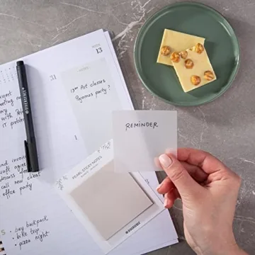 Pastel Transparent Sticky Notes for Effortless Organization
