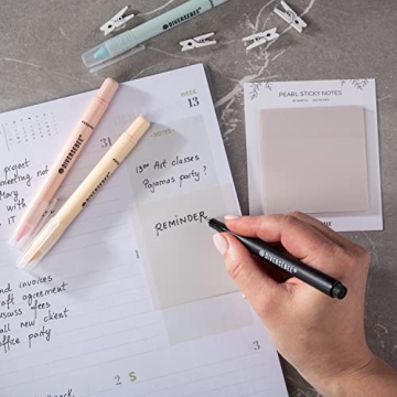 Pastel Transparent Sticky Notes for Effortless Organization