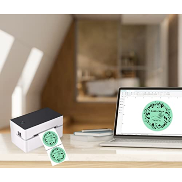 FATICO 2 Inch Round Thermal Labels for Custom Stickers