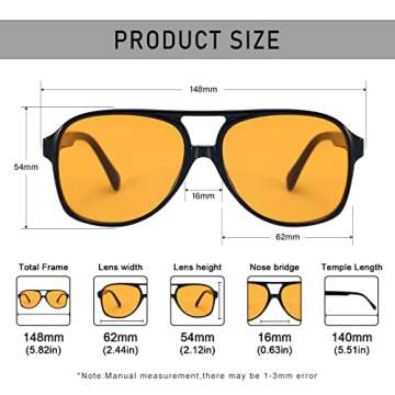 Dollger Retro Aviator Sunglasses - Stylish UV400 Protection