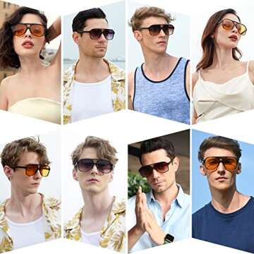 Dollger Retro Aviator Sunglasses - Stylish UV400 Protection