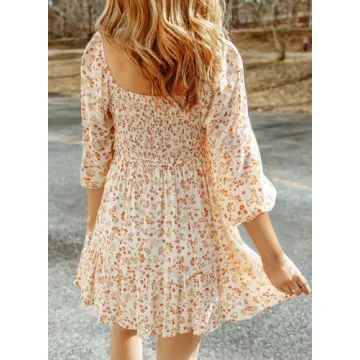 Dokotoo Women's Vintage Floral Boho Dresses 2025