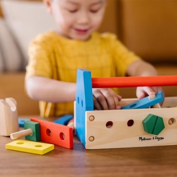 Melissa & Doug Take-Along Tool Kit | 24-Piece Wooden Toy