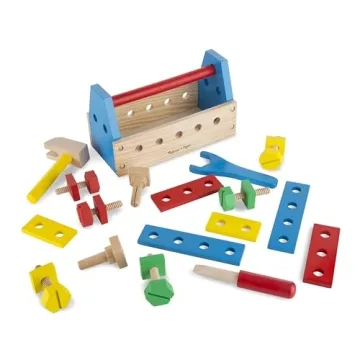 Melissa & Doug Take-Along Tool Kit | 24-Piece Wooden Toy