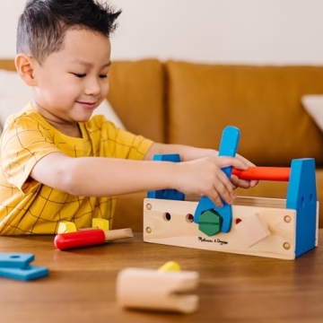 Melissa & Doug Take-Along Tool Kit | 24-Piece Wooden Toy