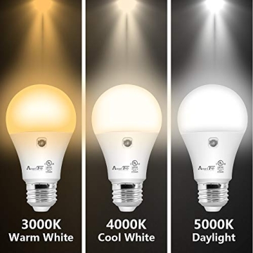 AmeriTop Dusk to Dawn Light Bulb - Automatic LED Sensor Bulb 2-Pack