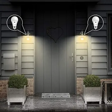 AmeriTop Dusk to Dawn Light Bulb - Automatic LED Sensor Bulb 2-Pack