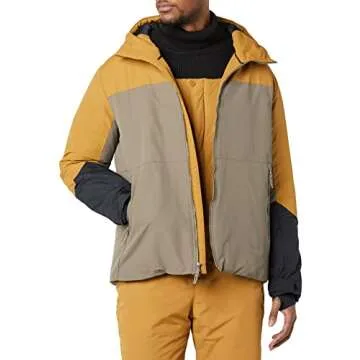 Insulated Water-Resistant Hooded Jacket for Men