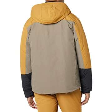Insulated Water-Resistant Hooded Jacket for Men