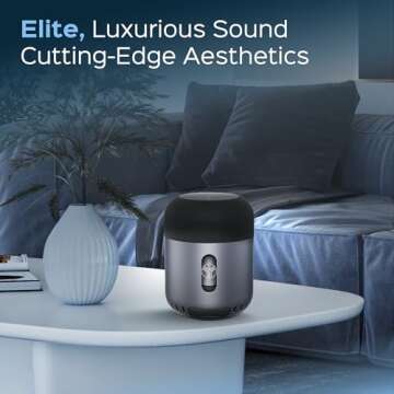 TREBLAB HD-360 Pro - Ultra High-Tech Bluetooth Speaker with 360° Surround Sound, 90W High-Powered 5-Driver System w/Subwoofer & 8 Bass Radiators, Portable Wireless Speaker for Home, Party, Outdoor